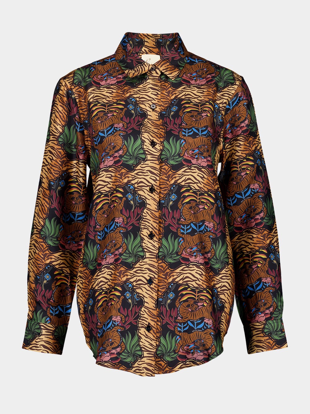 Ametista Dreamframe Print Printed Silk Twill Shirt