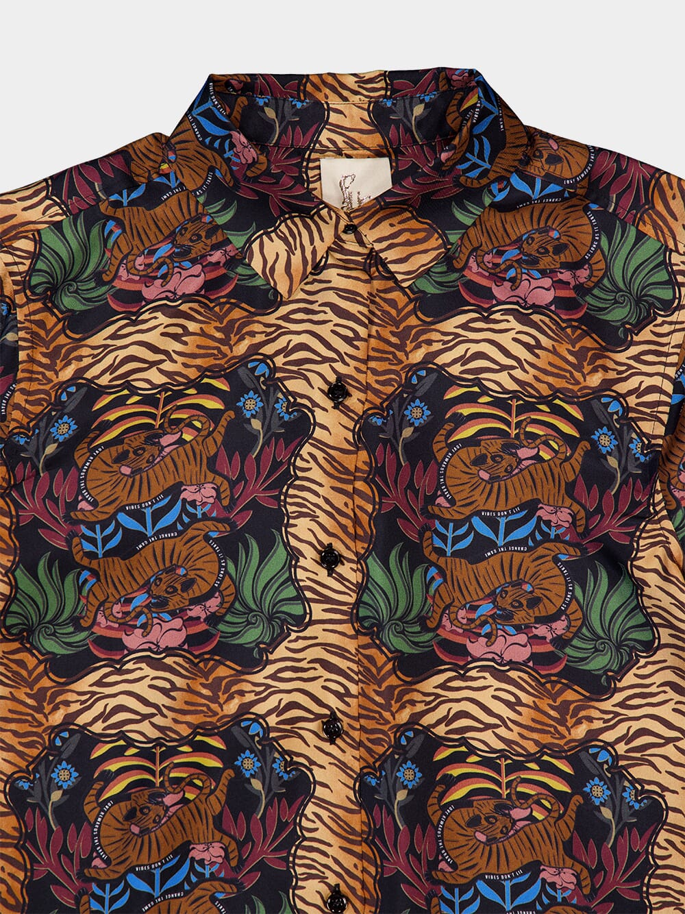 Ametista Dreamframe Print Printed Silk Twill Shirt - Image 5
