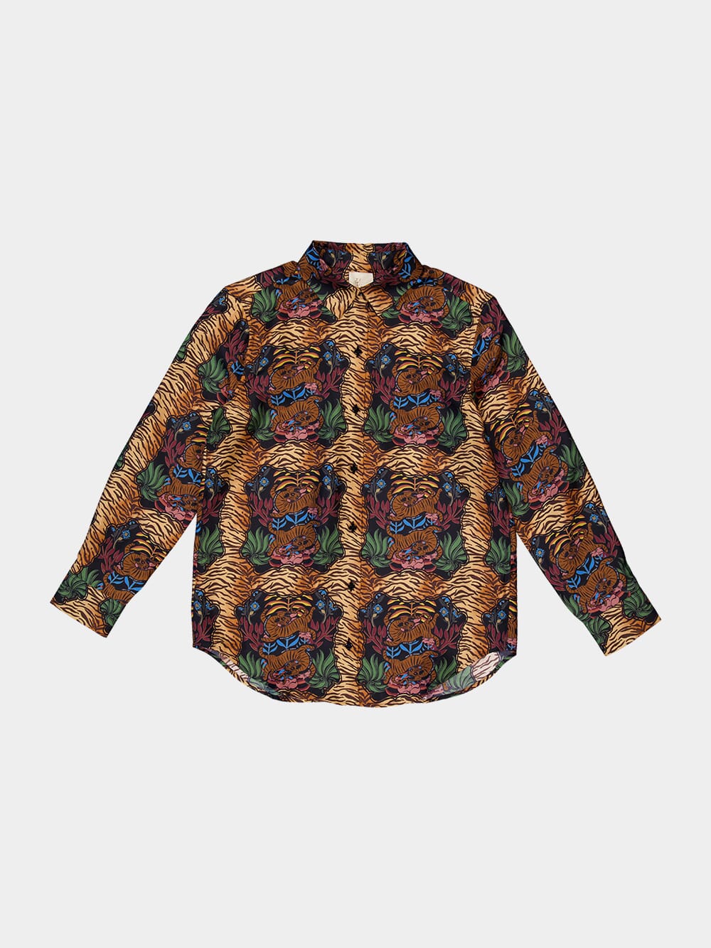 Ametista Dreamframe Print Printed Silk Twill Shirt - Image 9