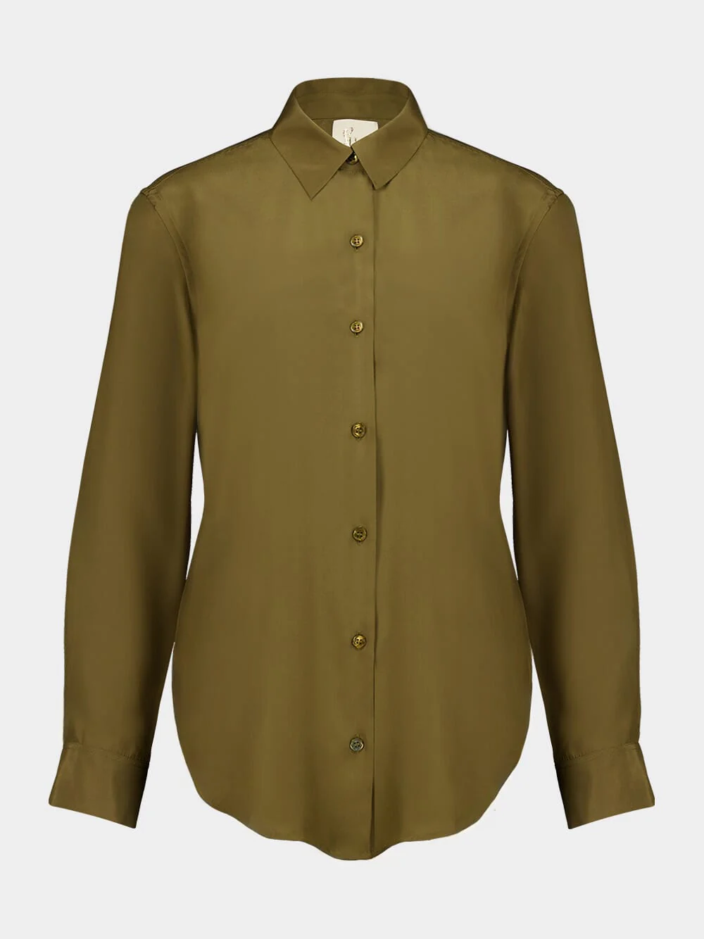 Ametista Fir Green Silk Shirt - Image 2
