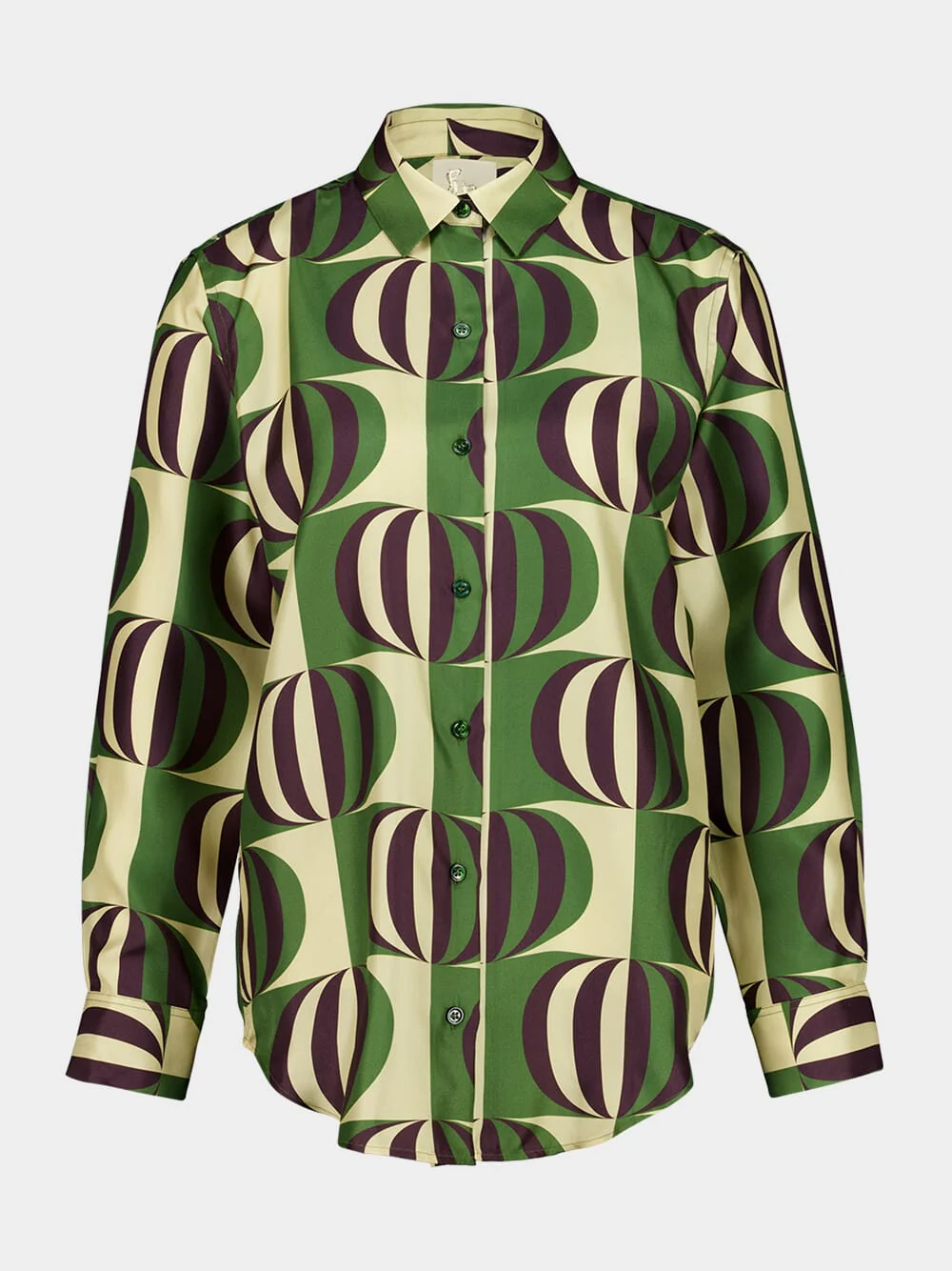 Ametista Modernchess Printed Silk Twill Shirt - Image 2