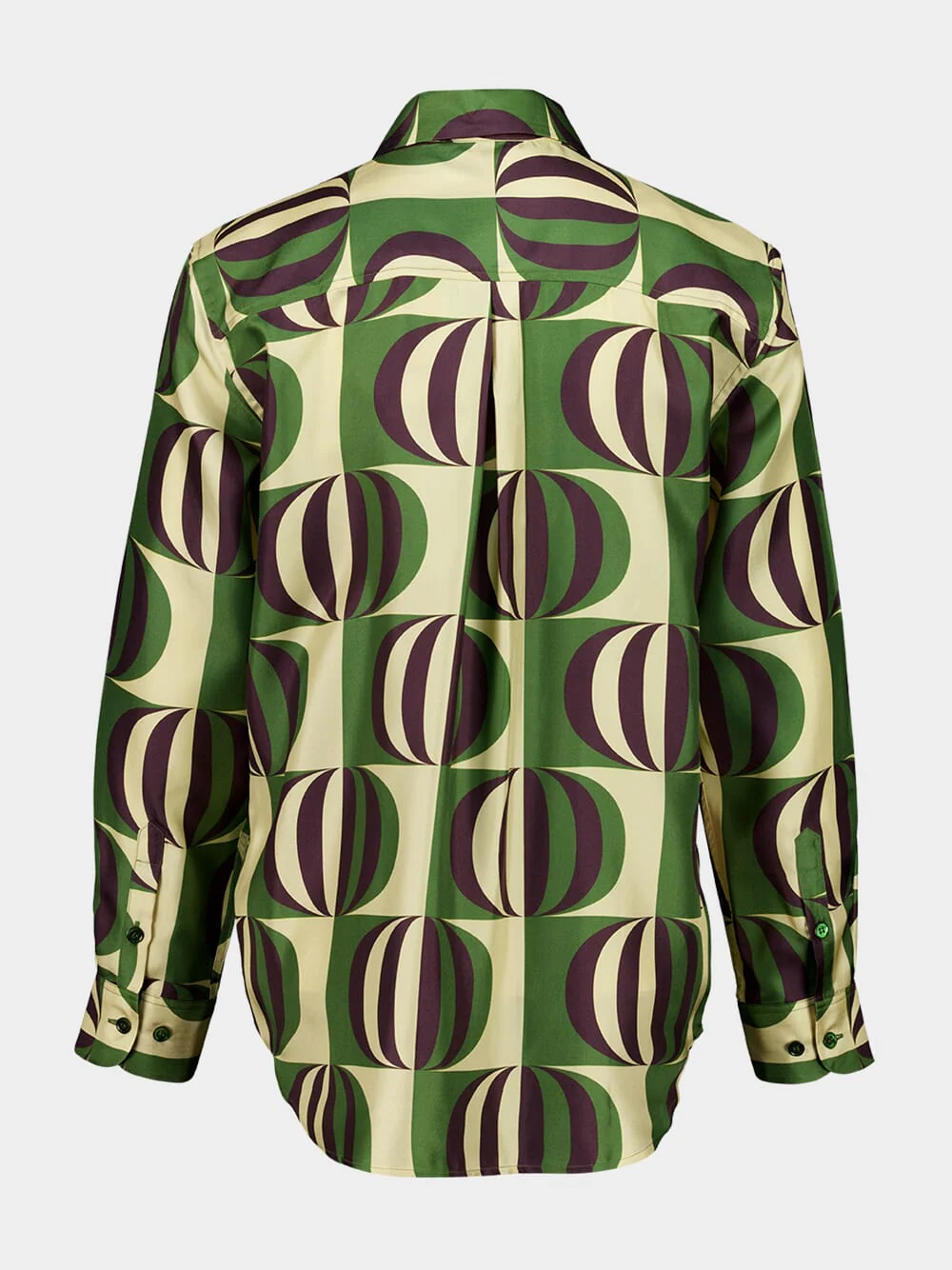 Ametista Modernchess Printed Silk Twill Shirt - Image 4