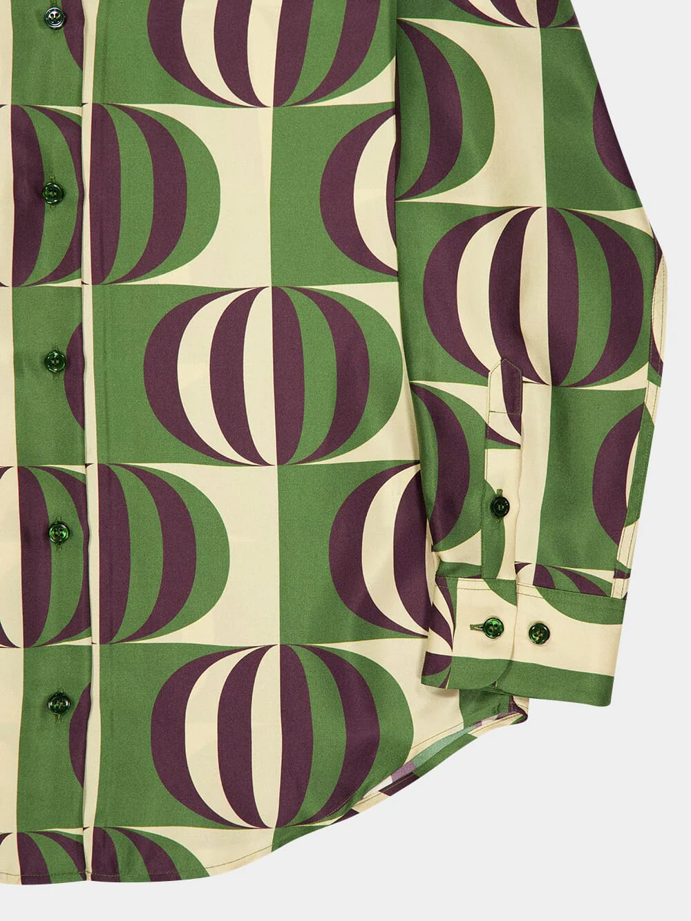 Ametista Modernchess Printed Silk Twill Shirt - Image 7