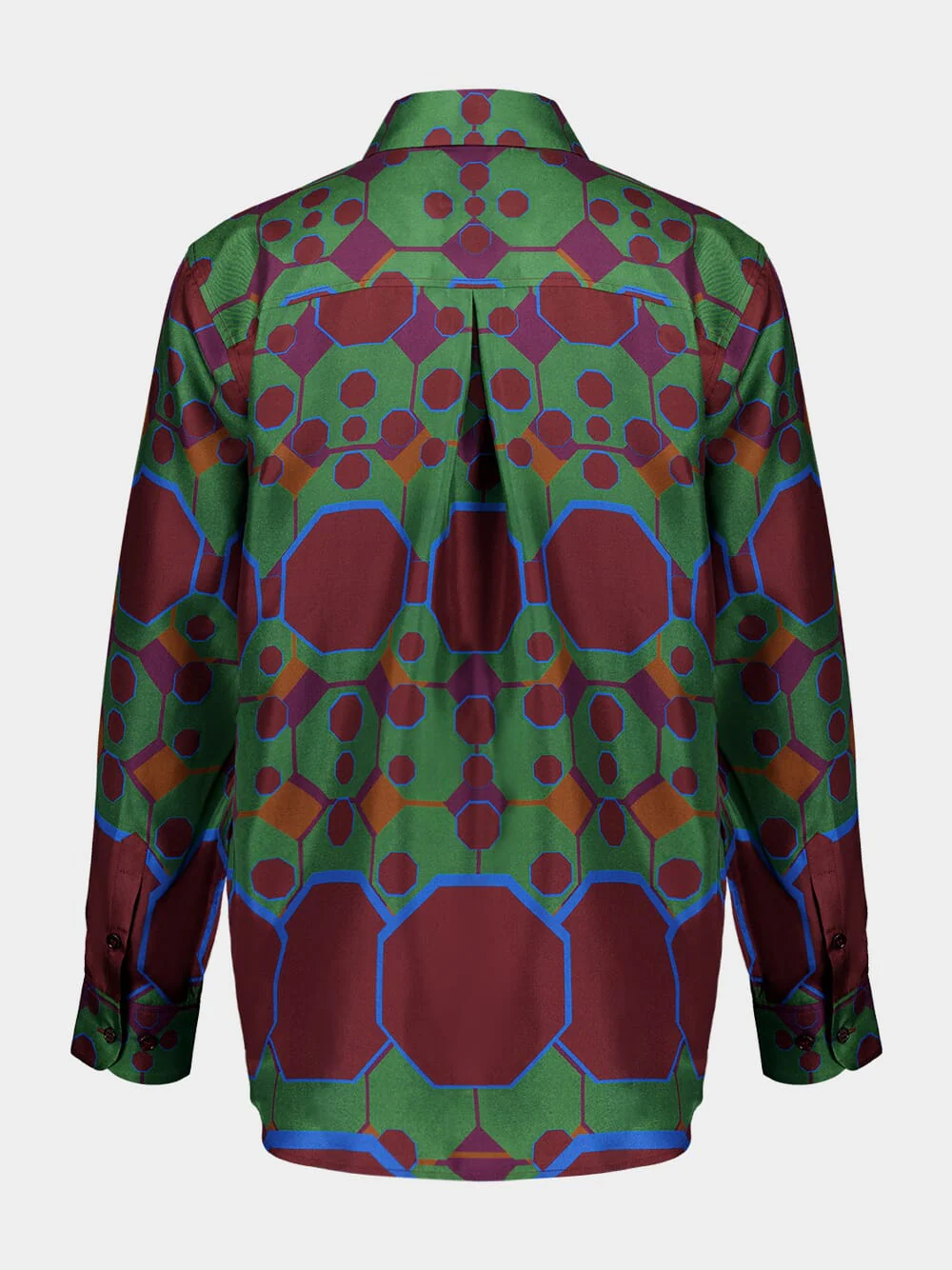 Ametista Octa Print Printed Silk Twill Shirt - Image 3