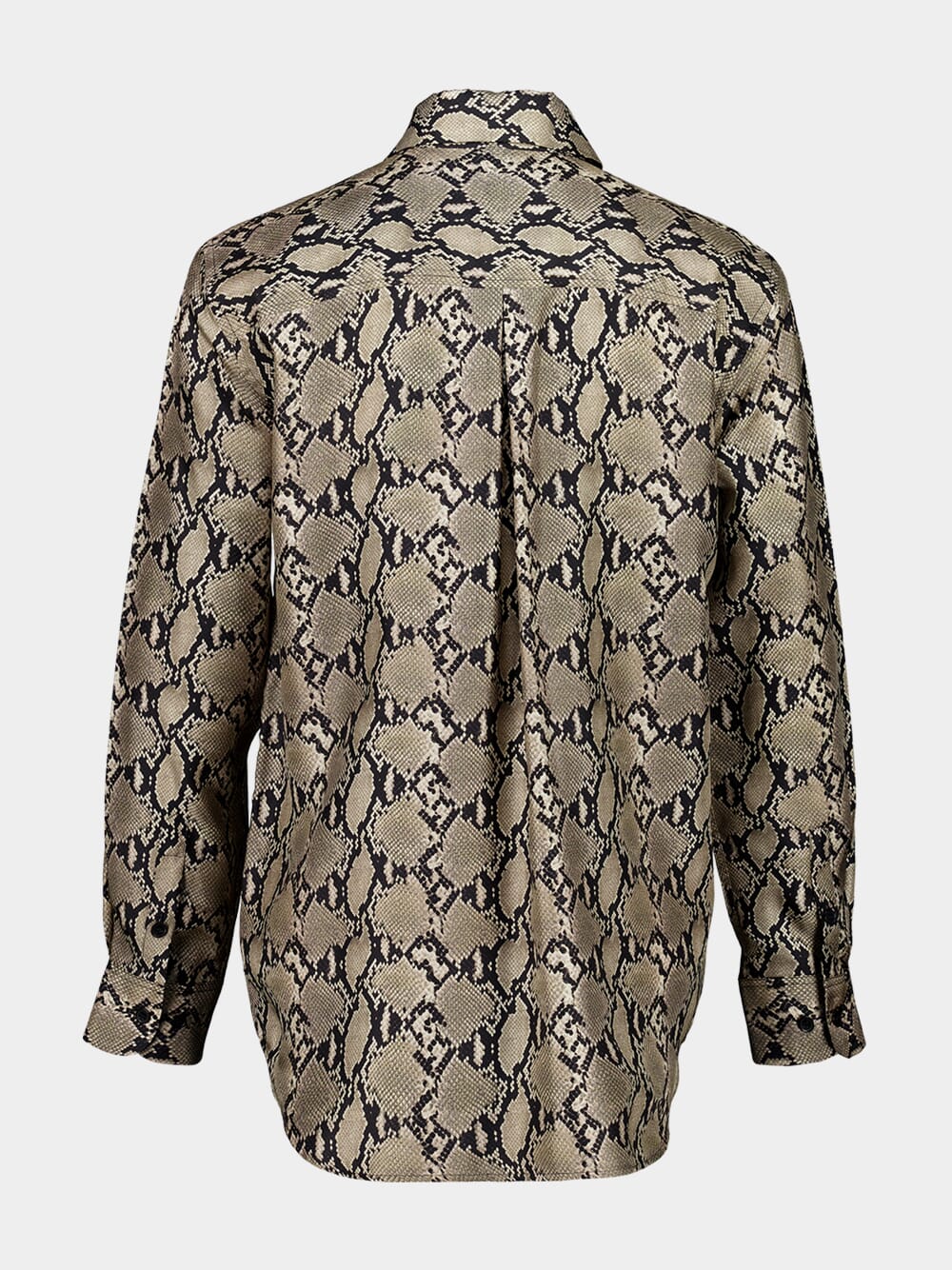 Ametista Snakeskin Printed Silk Twill Shirt - Image 5