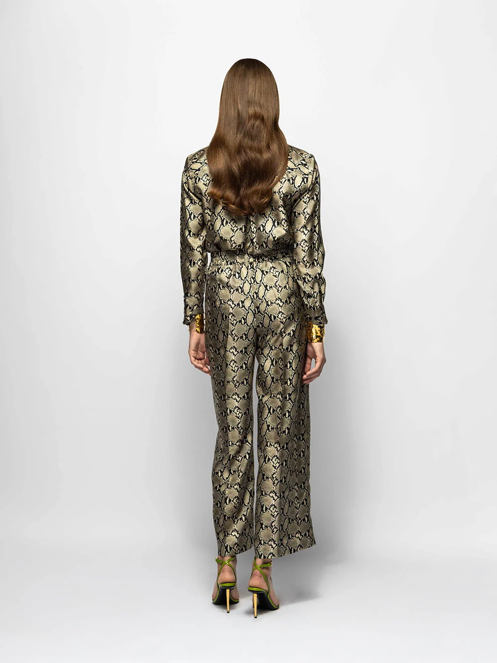 Ametista Snakeskin Printed Silk Twill Shirt - Image 6