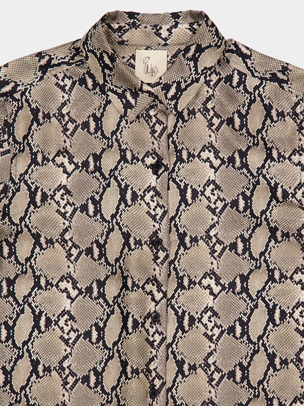 Ametista Snakeskin Printed Silk Twill Shirt - Image 7