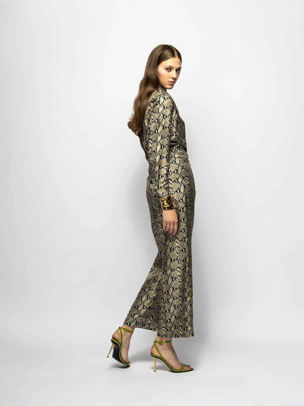 Ametista Snakeskin Printed Silk Twill Shirt - Image 8