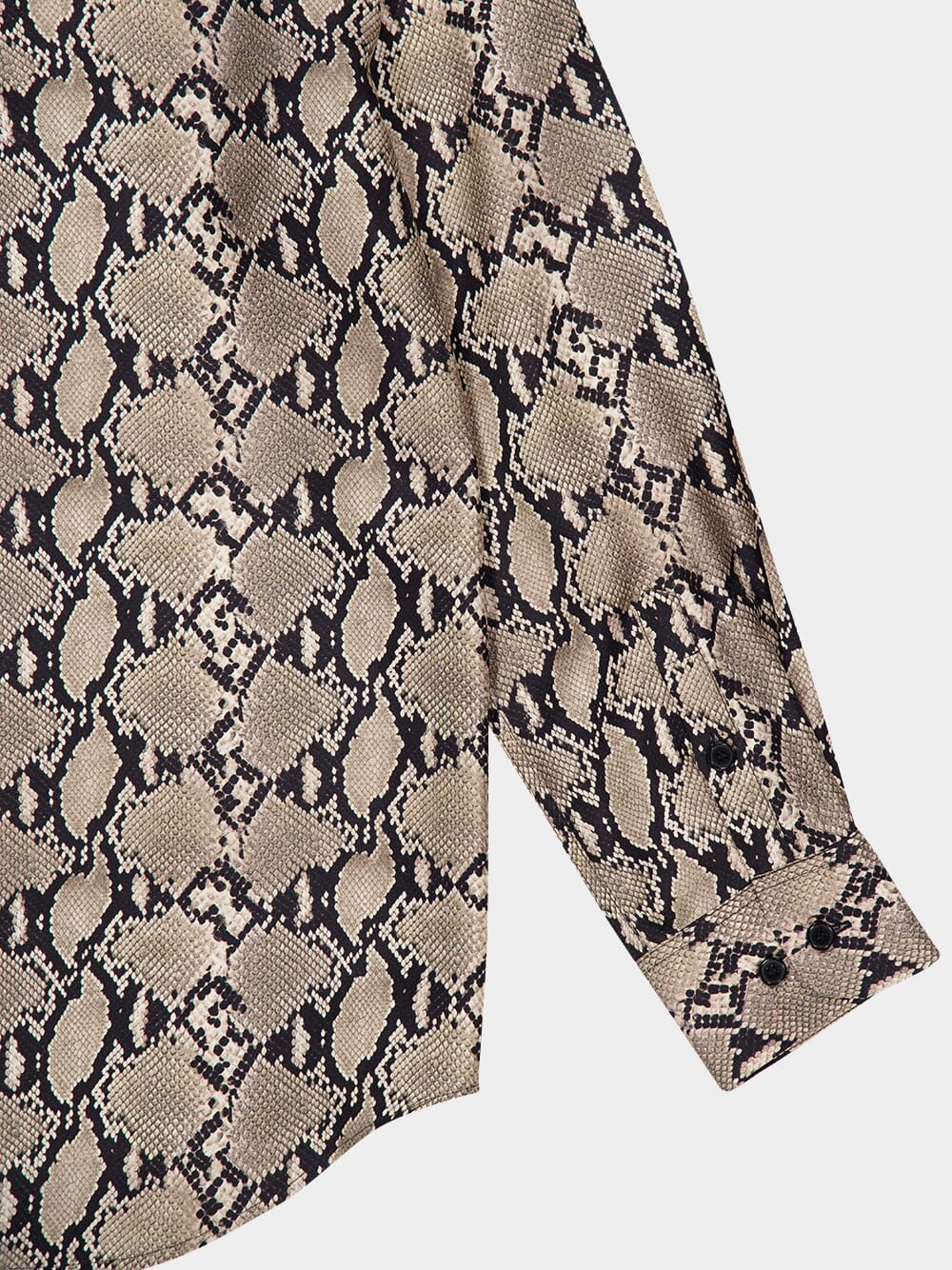 Ametista Snakeskin Printed Silk Twill Shirt - Image 9