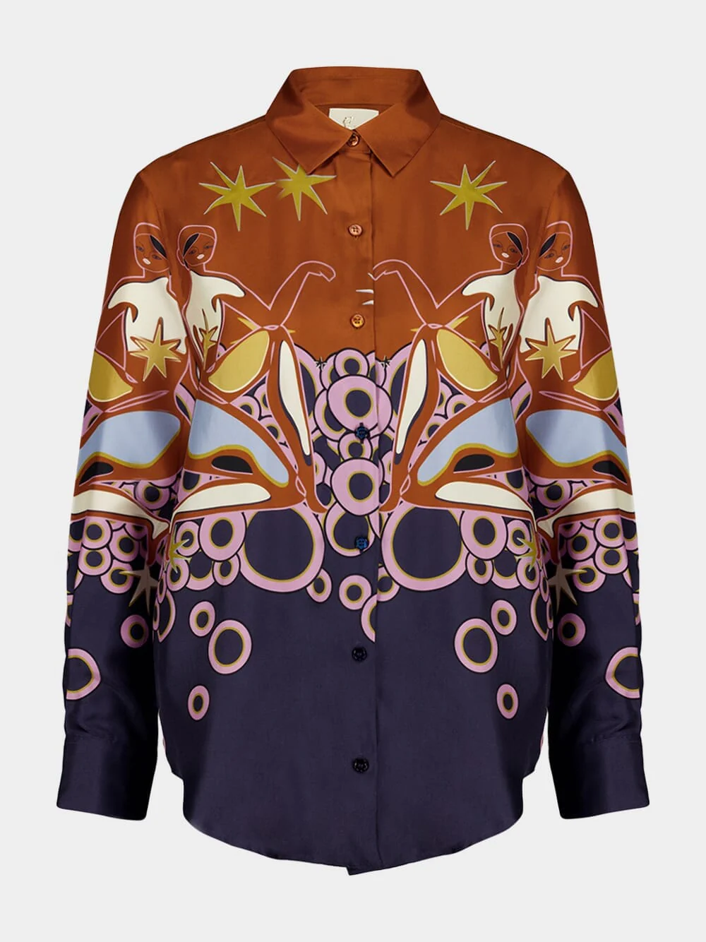 Ametista Soulprint Printed Silk Twill Shirt - Image 2