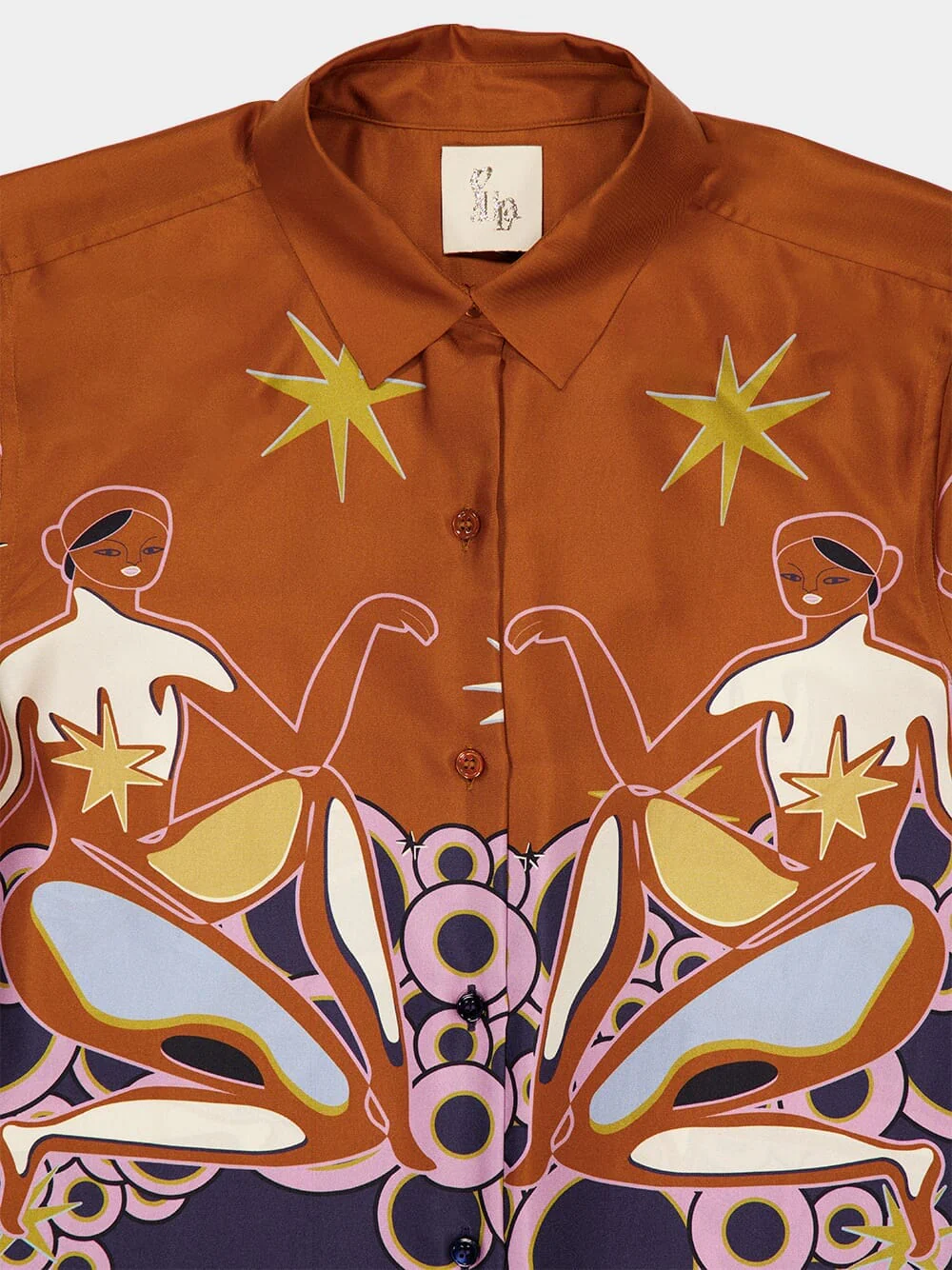 Ametista Soulprint Printed Silk Twill Shirt - Image 5