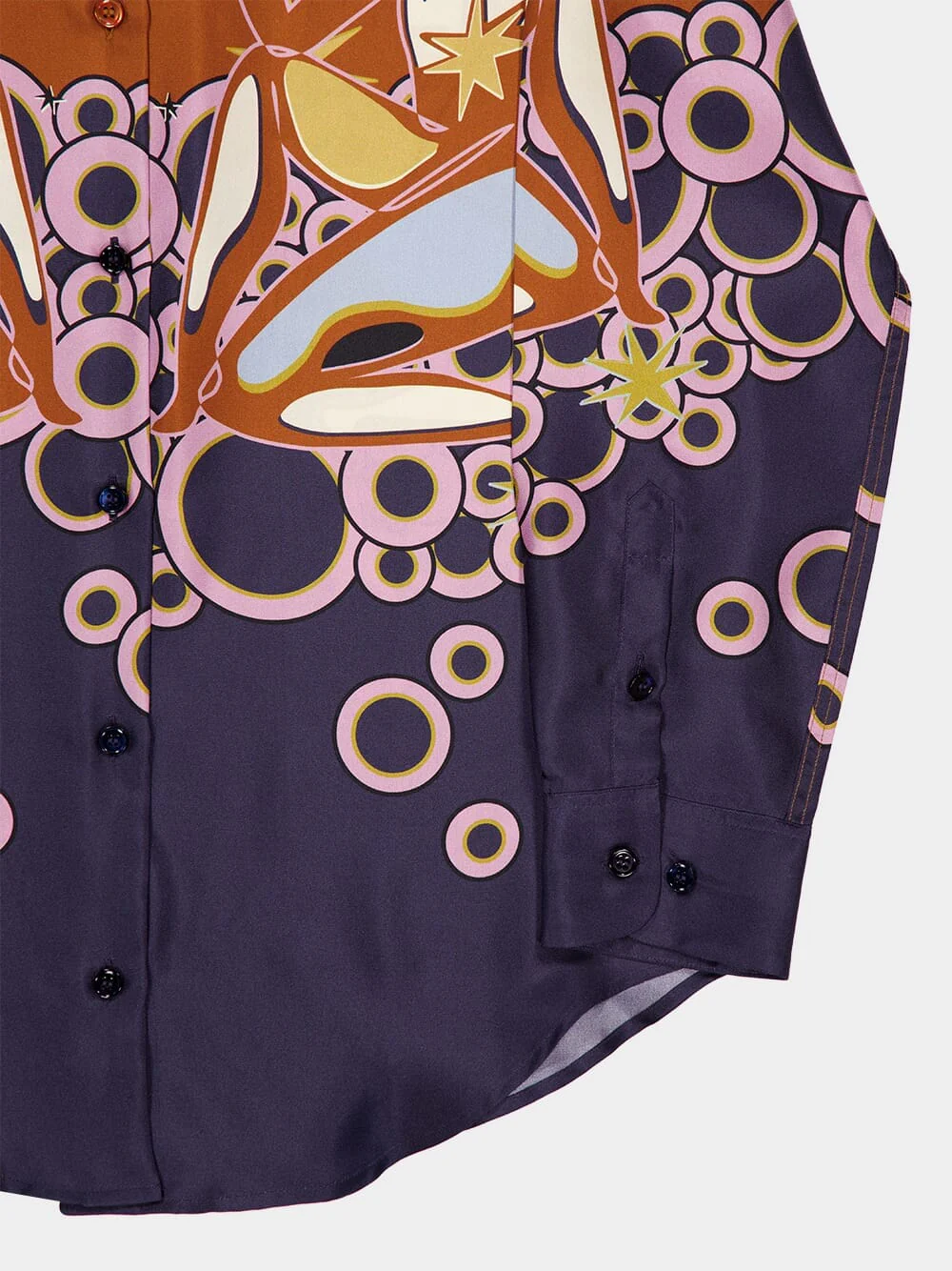 Ametista Soulprint Printed Silk Twill Shirt - Image 6