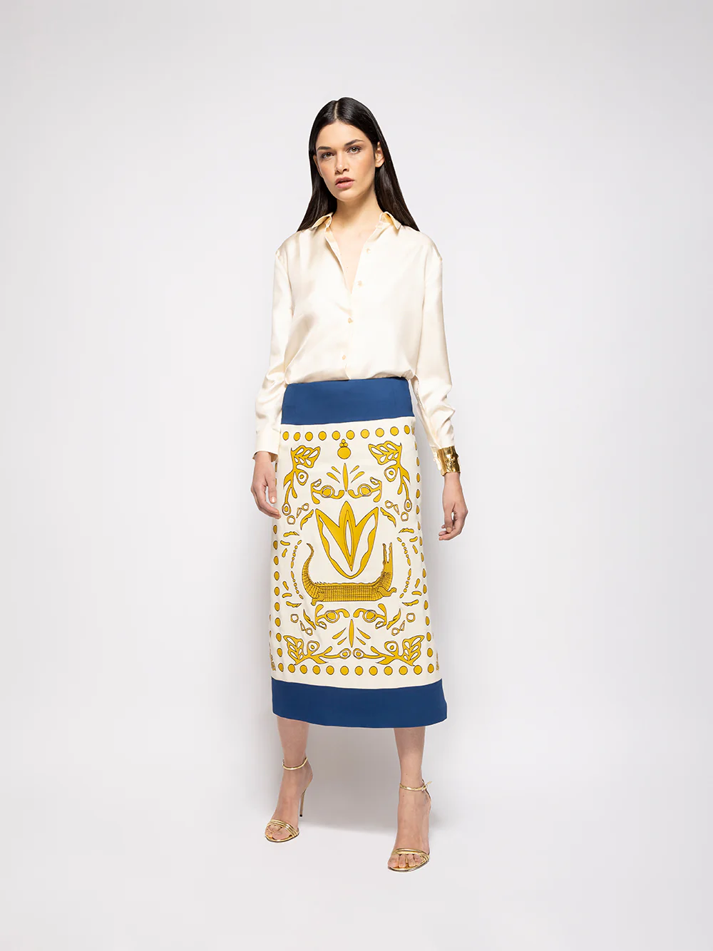 Ametista Vanilla Custard Silk Twill Shirt - Image 2