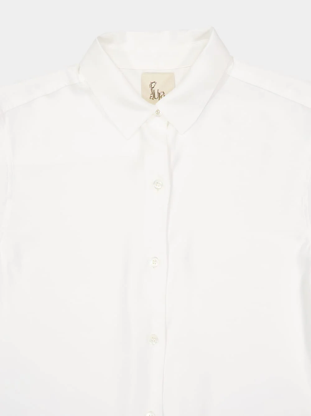 Ametista White Alyssum Silk Shirt - Image 3