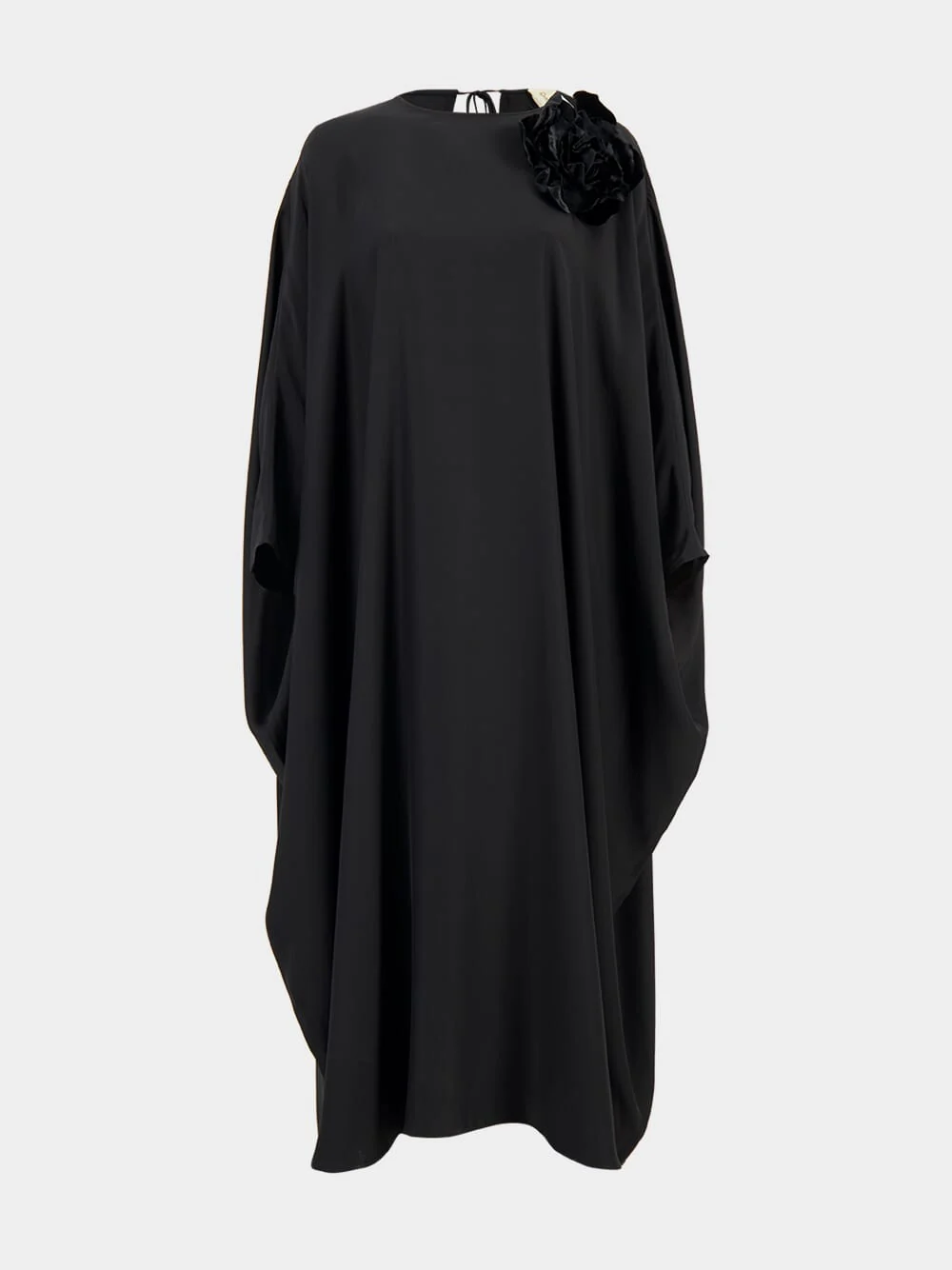 Auriga Black Silk Kaftan Dress