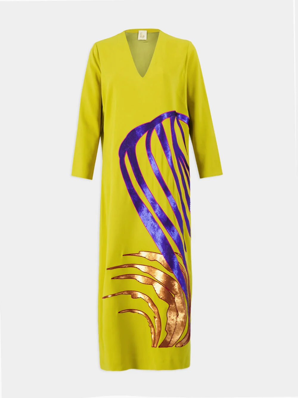 Bellona Sequin-Embellished V-Neck Dress - Image 2