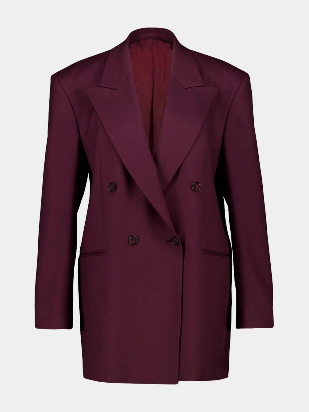 Betania Purple Oversized Boxy Blazer - Image 2