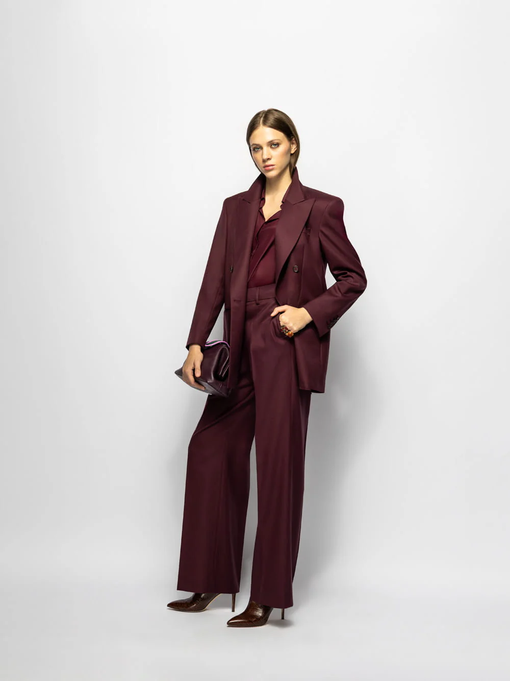 Betania Purple Oversized Boxy Blazer - Image 8