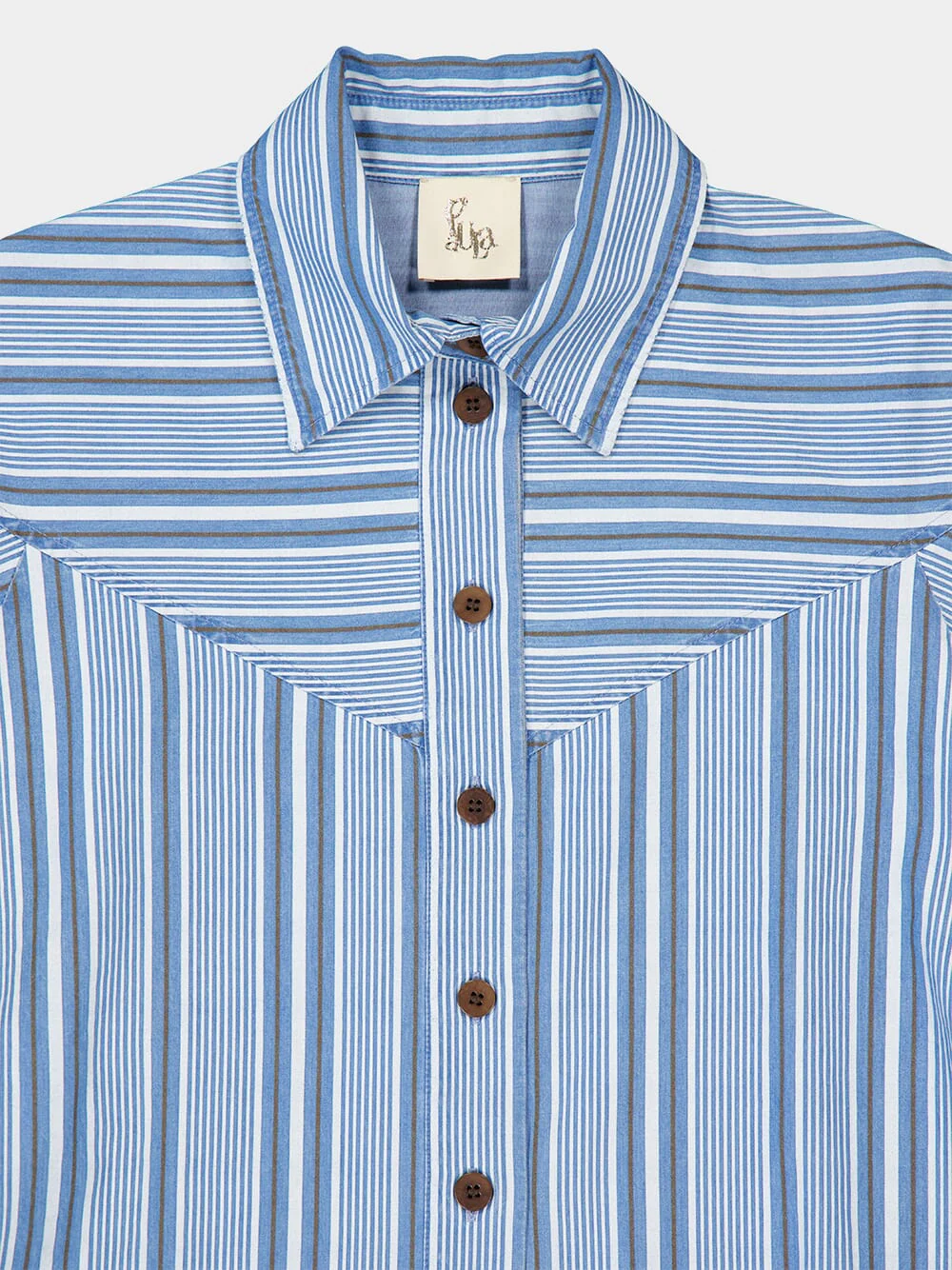 Brenda Denim Stripes Overshirt - Image 7