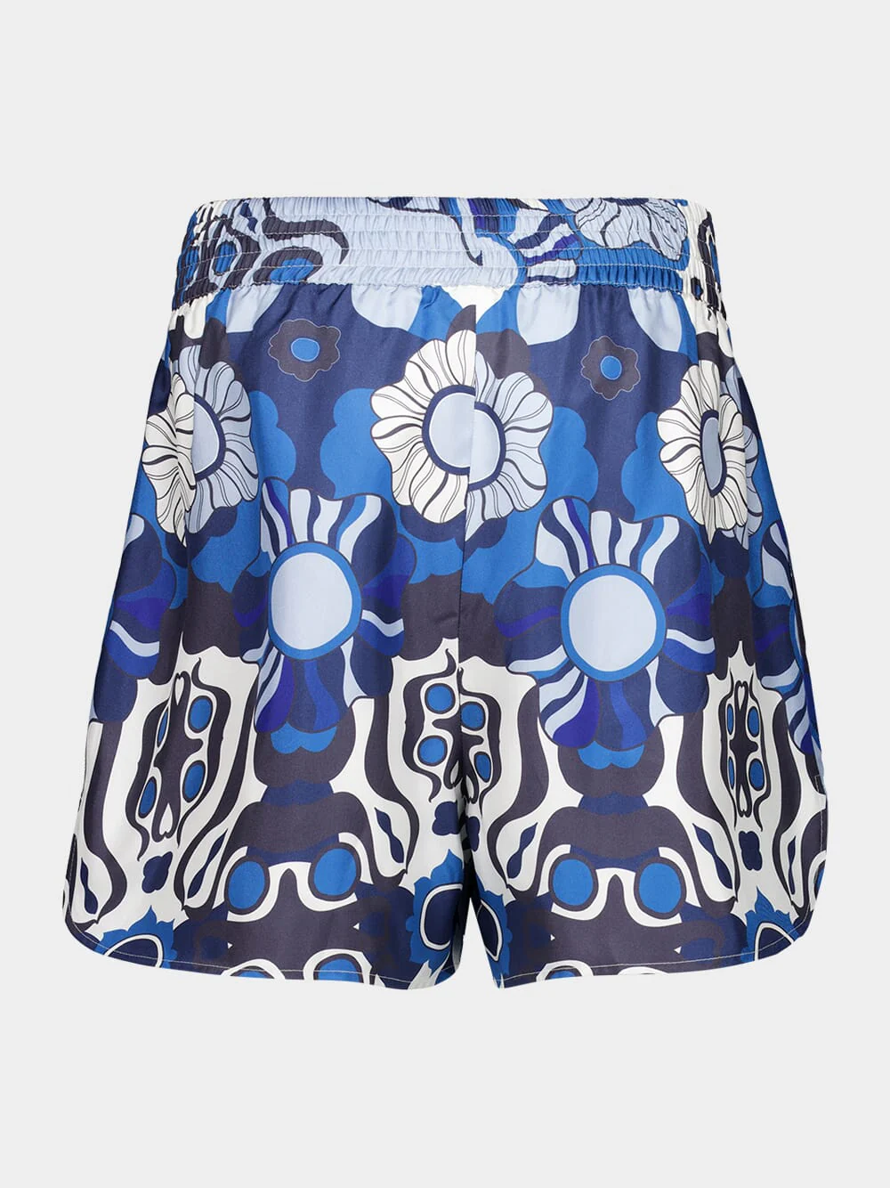 Calcita Flora Mix Printed Silk Twill Shorts - Image 3