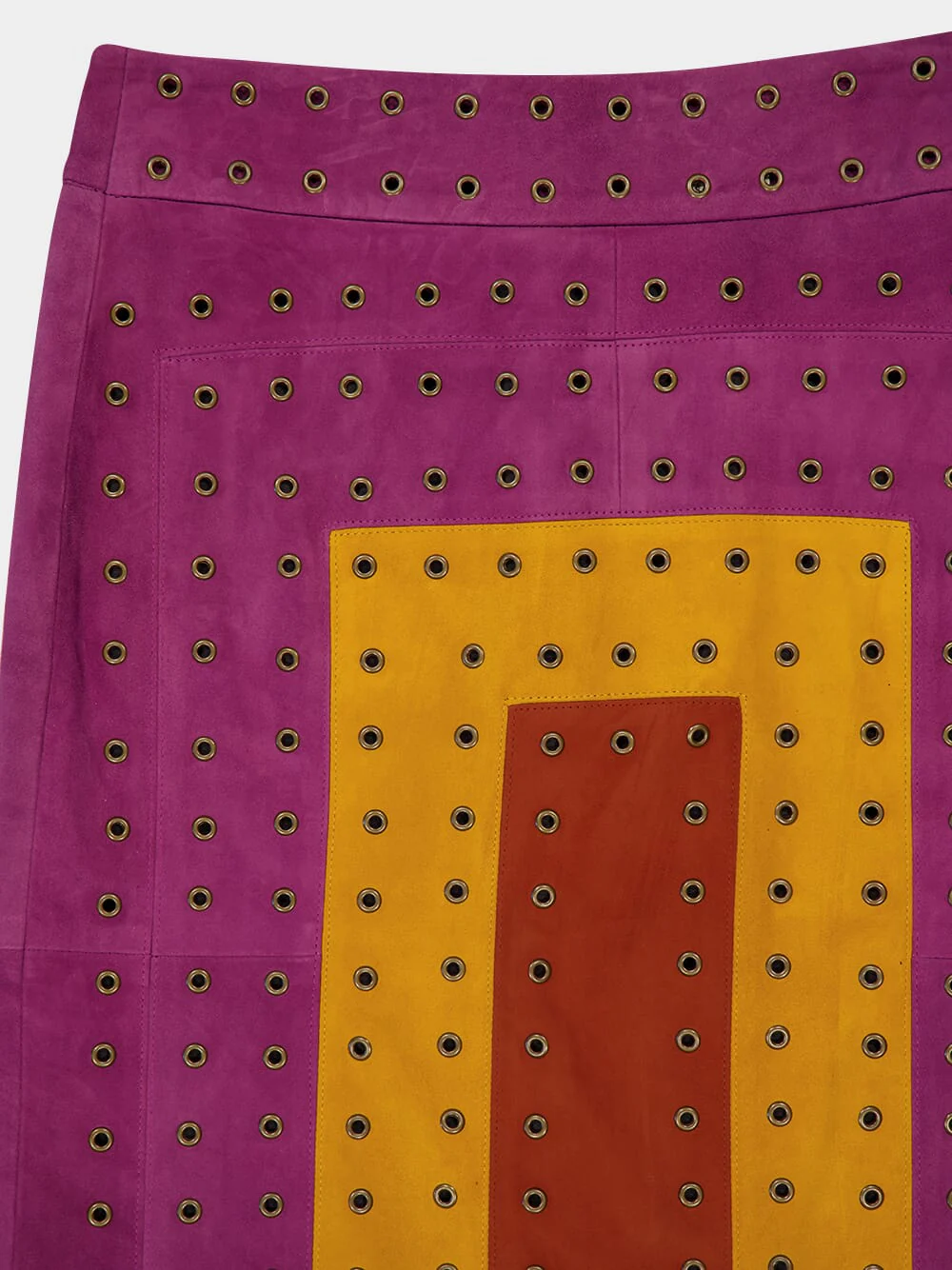 Campfire Purple Potion Suede Skirt with Fringes - Image 6
