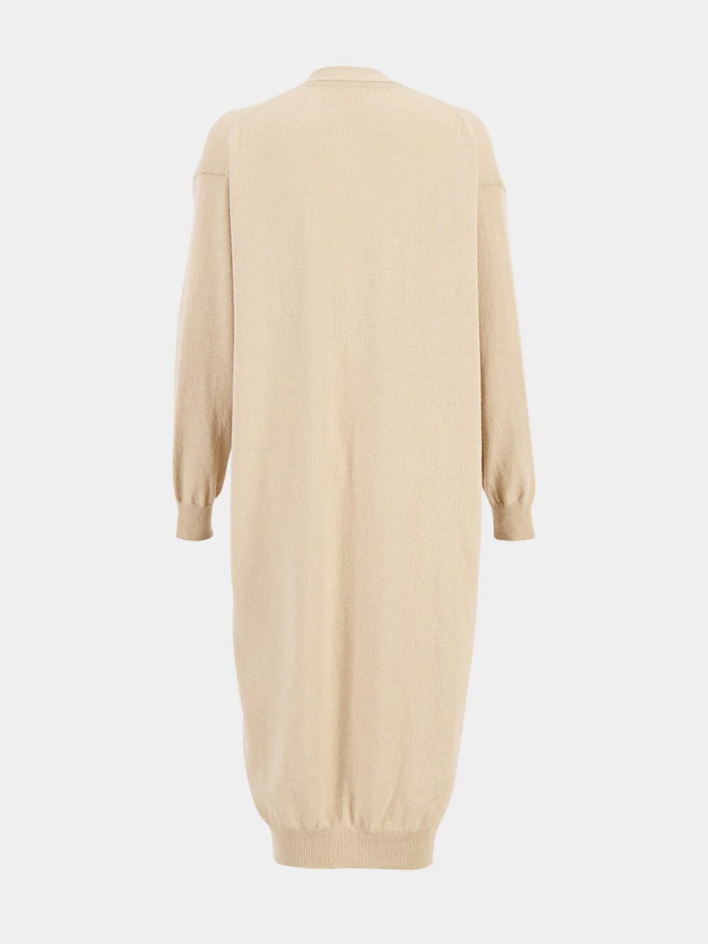 Long Camel Cashmere Cardigan - Image 2