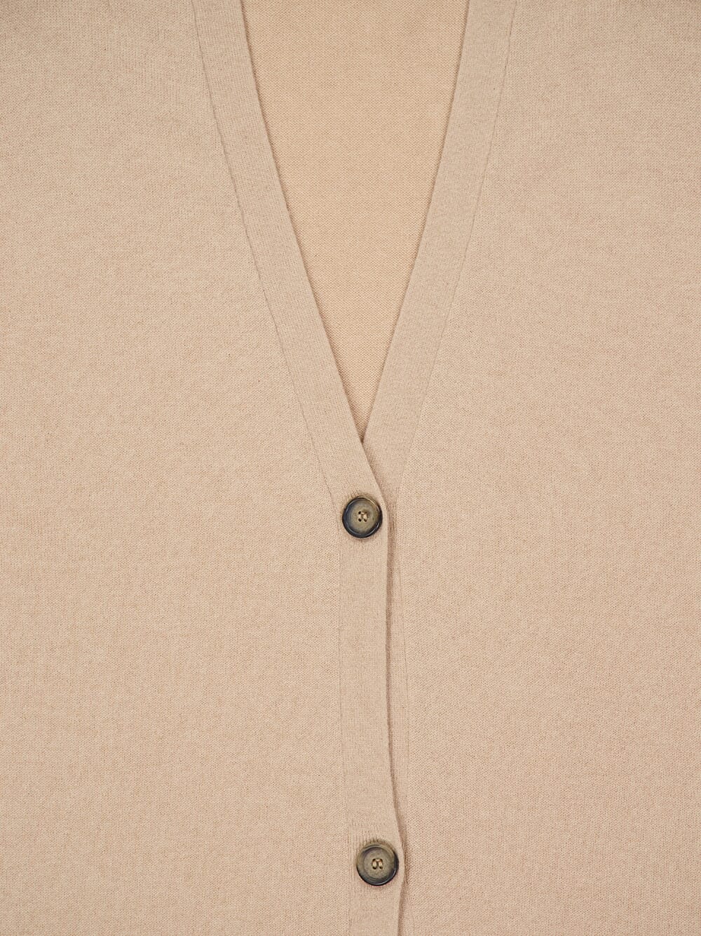 Long Camel Cashmere Cardigan - Image 3