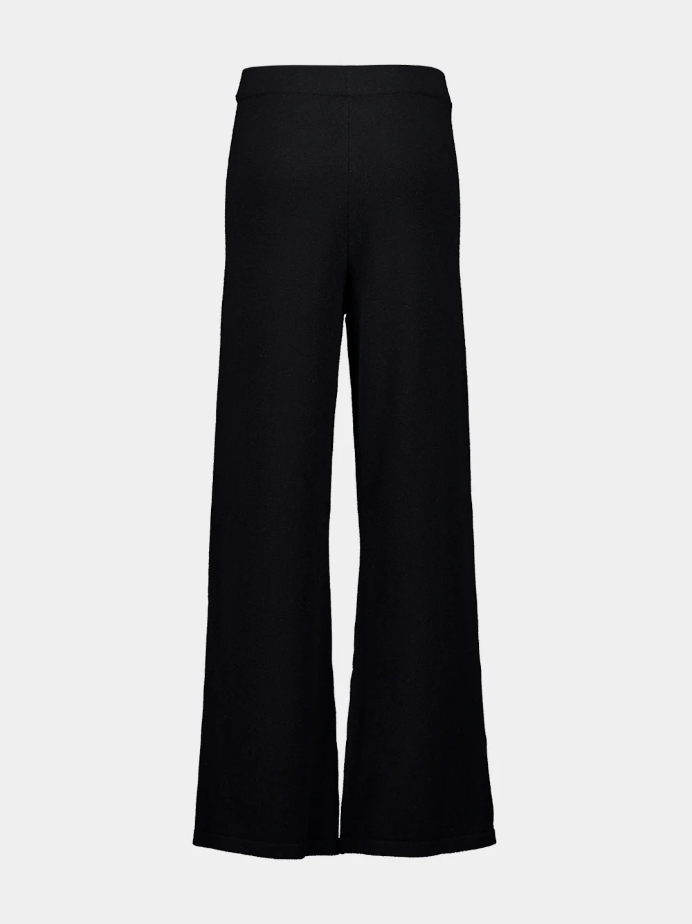 Straight Black Cashmere Pants - Image 2