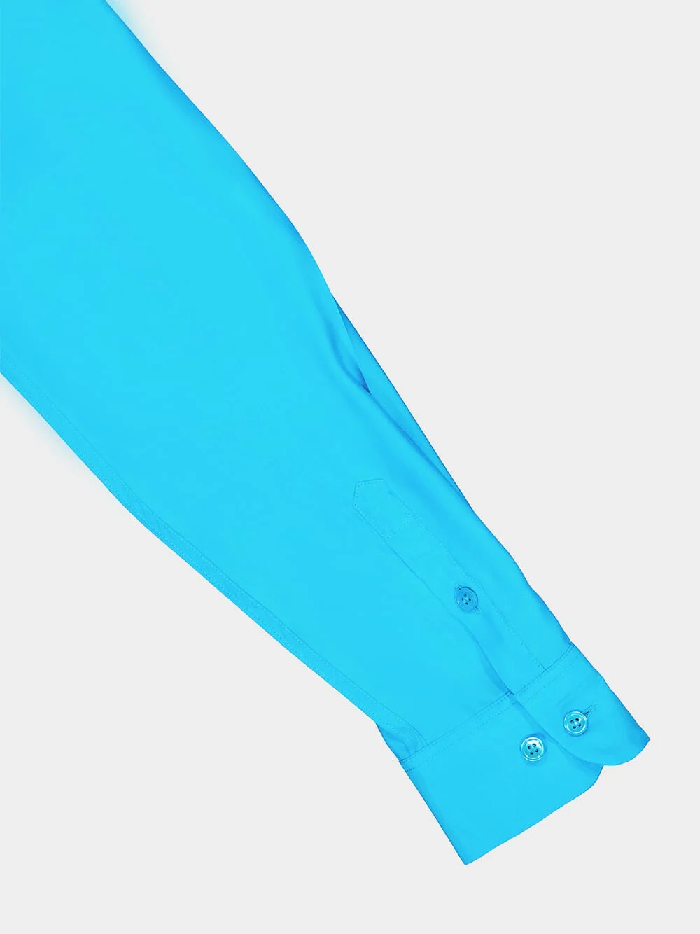 Ametista Blue Silk Satin Matte Shirt - Image 8