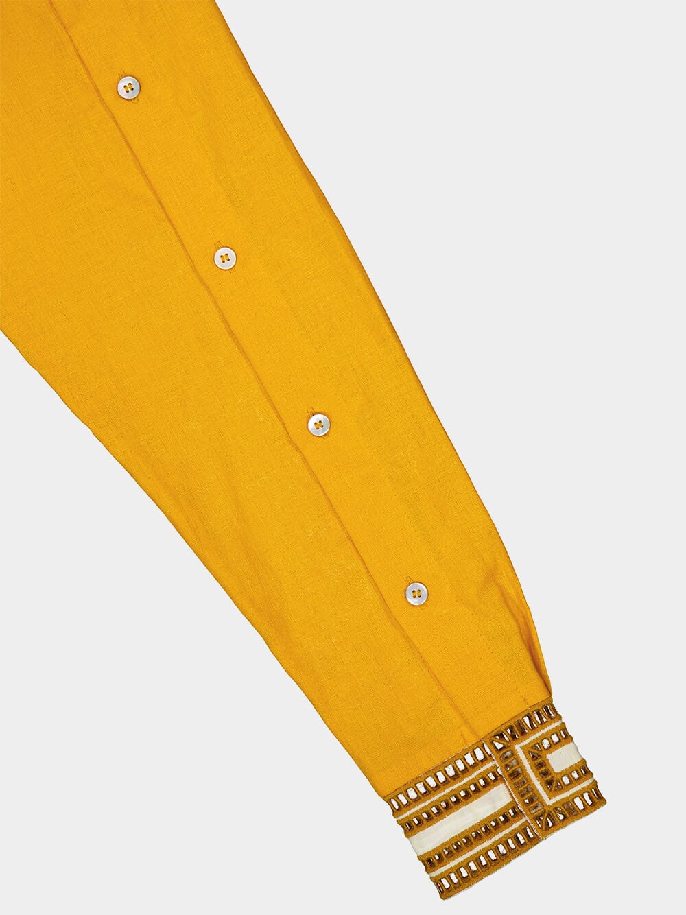 Andromeda English Embroidered Linen Shirt - Image 8