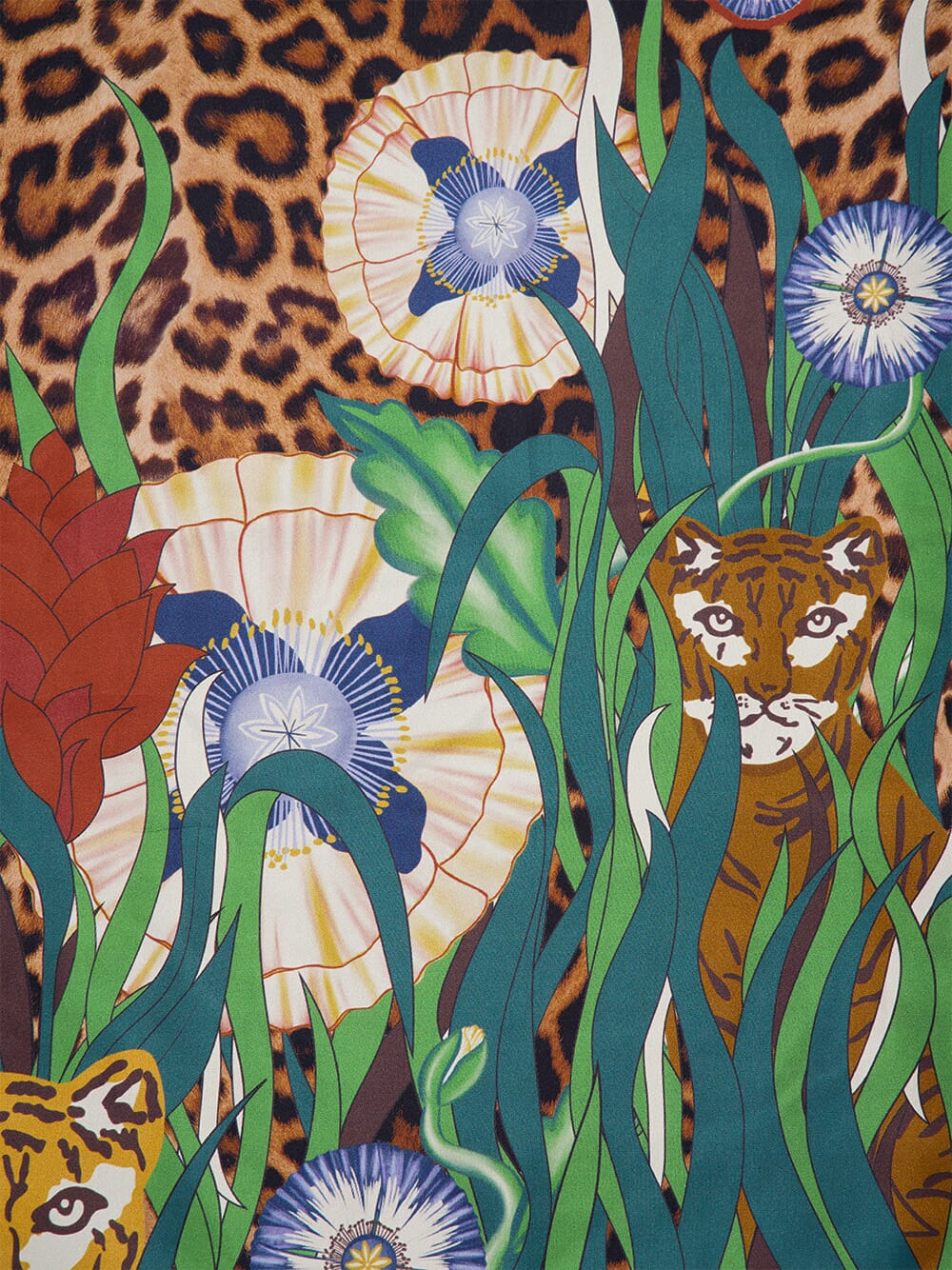 Avenca Junglito Print Silk Skirt - Image 6