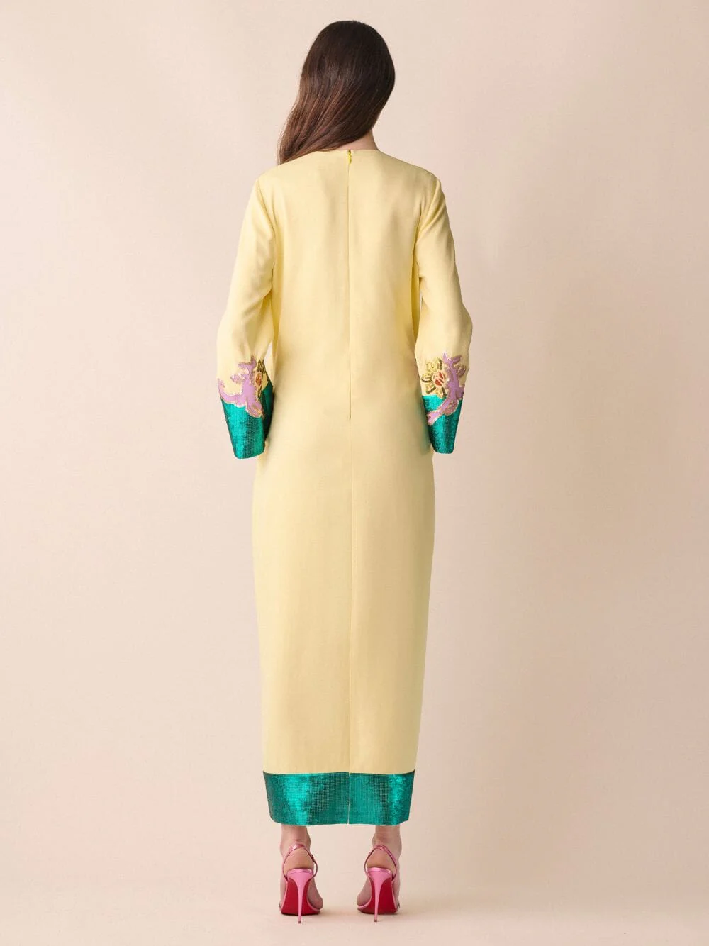 Celeste A-Line Embroidered Maxi Dress - Image 6