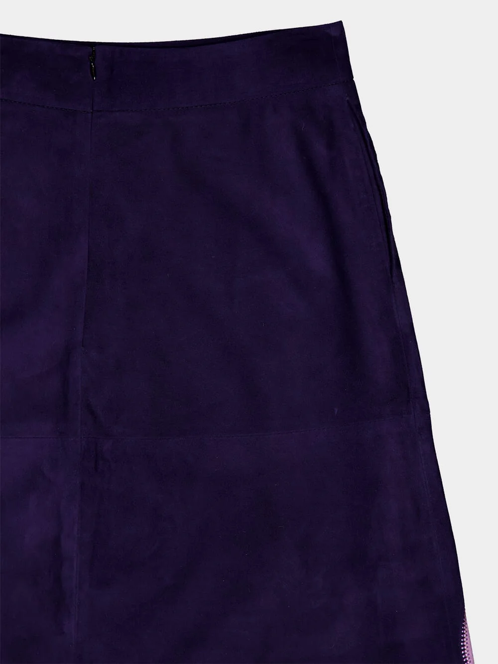 Corvus Embroidered Suede Skirt - Image 9