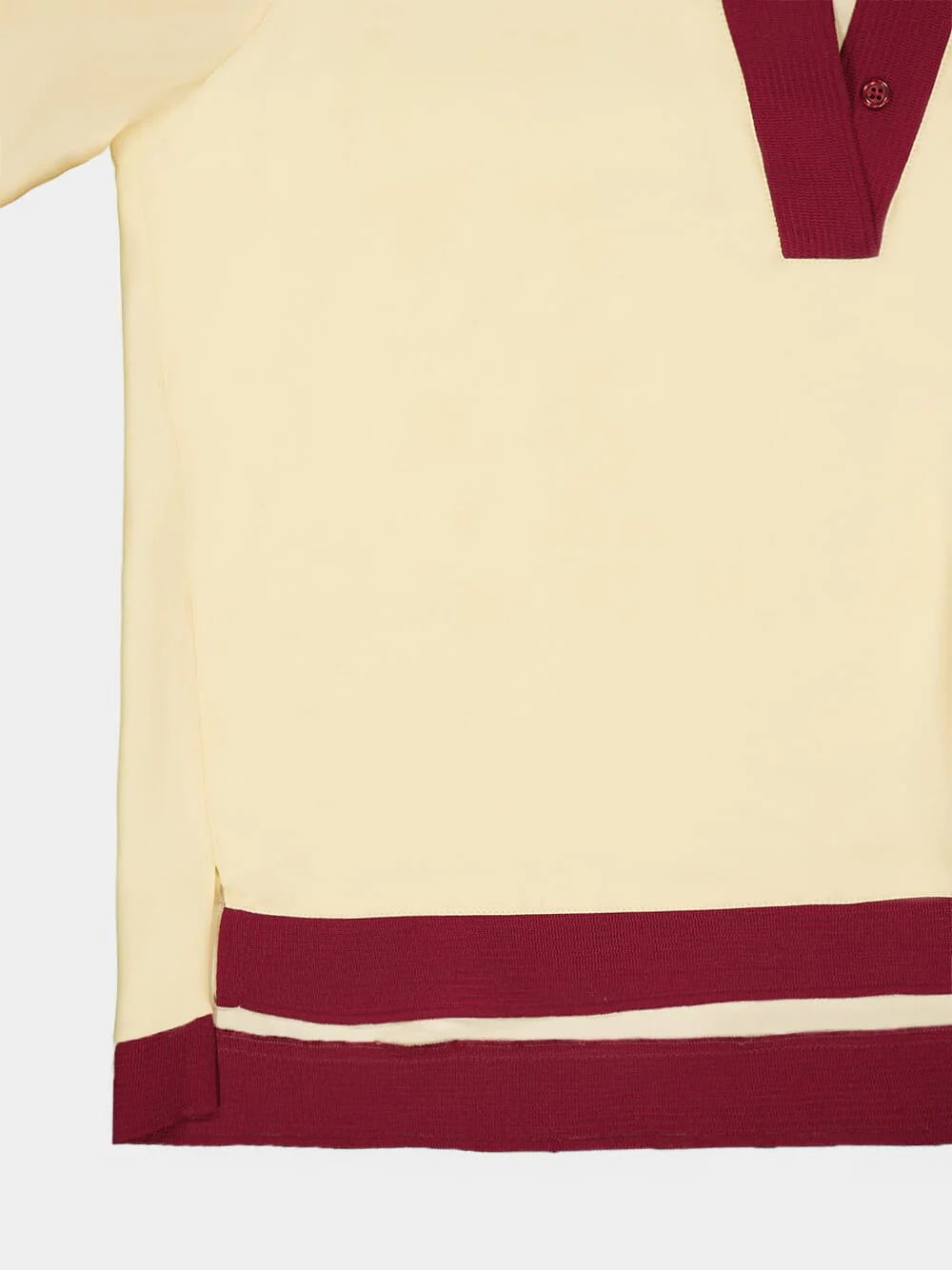 Diane Silk V-Neck Longsleeve - Image 6