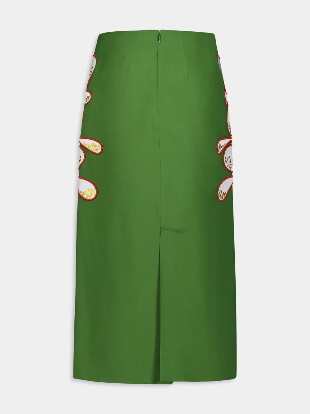 Elizabeth Flowera Embroidered Pencil Skirt - Image 5
