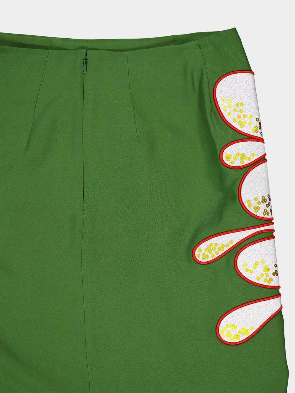 Elizabeth Flowera Embroidered Pencil Skirt - Image 7