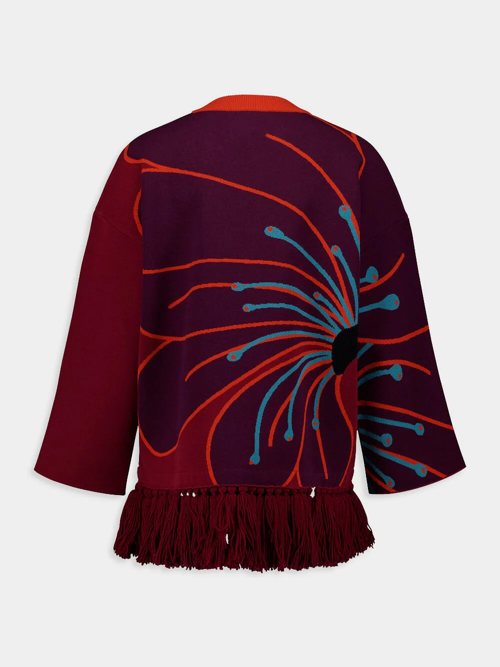 Jade Burnt Henna Jacquard Sweater - Image 4