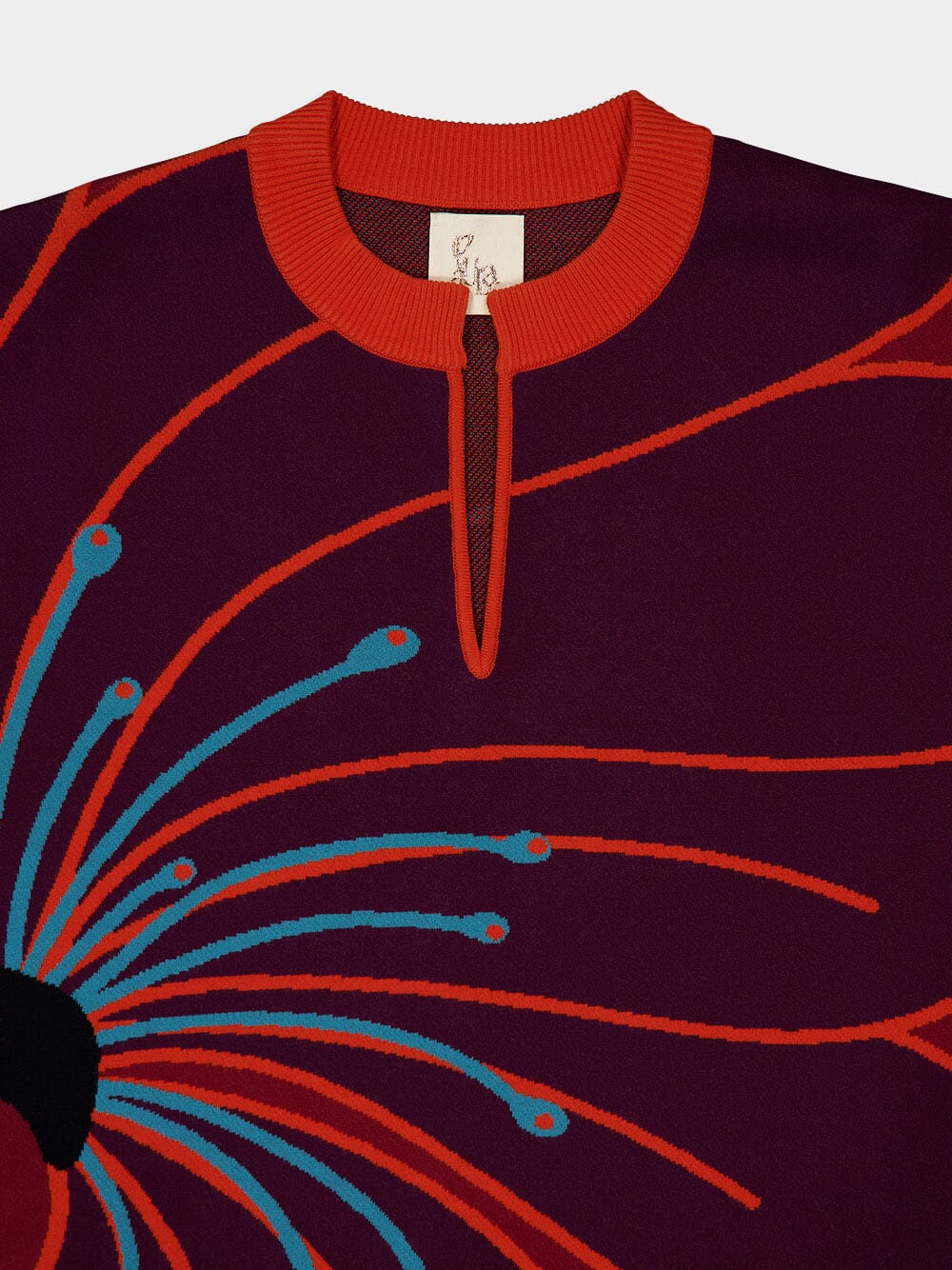 Jade Burnt Henna Jacquard Sweater - Image 5