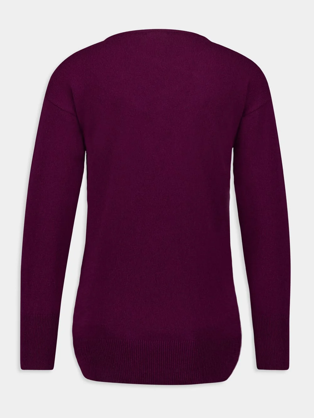 Lactarius Italian Plum Cashmere Jumper - Image 3