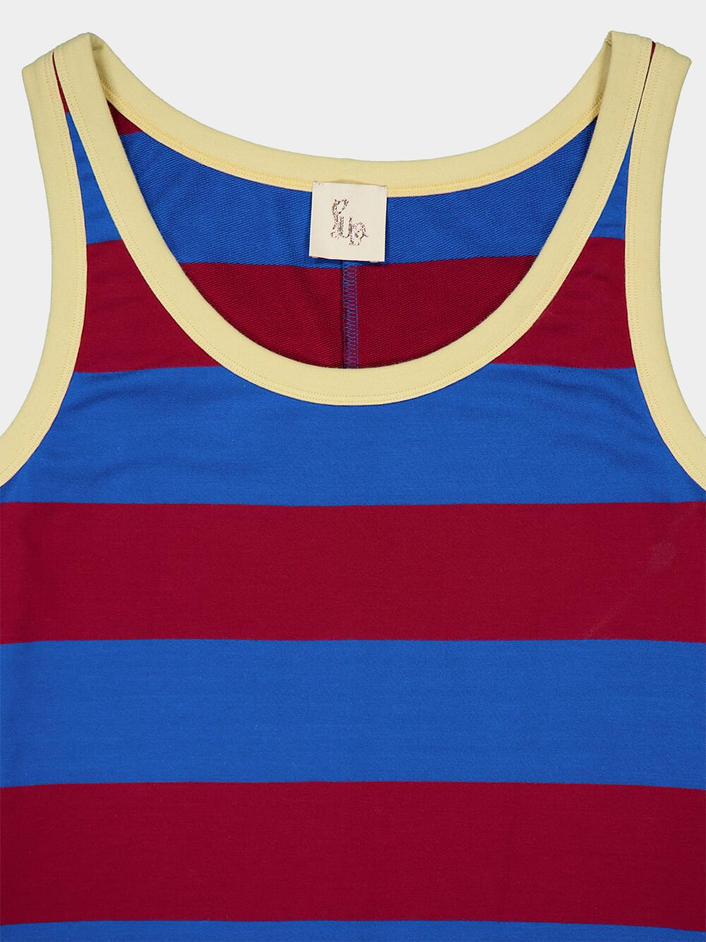 Saiph Striped Tank Top Dress With Embroidered Patch - Image 6