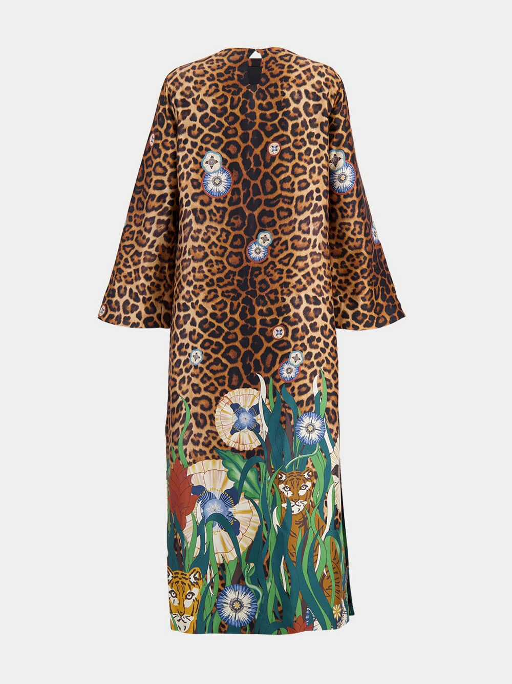 Shirley Junglito Print Silk Midi Dress - Image 5