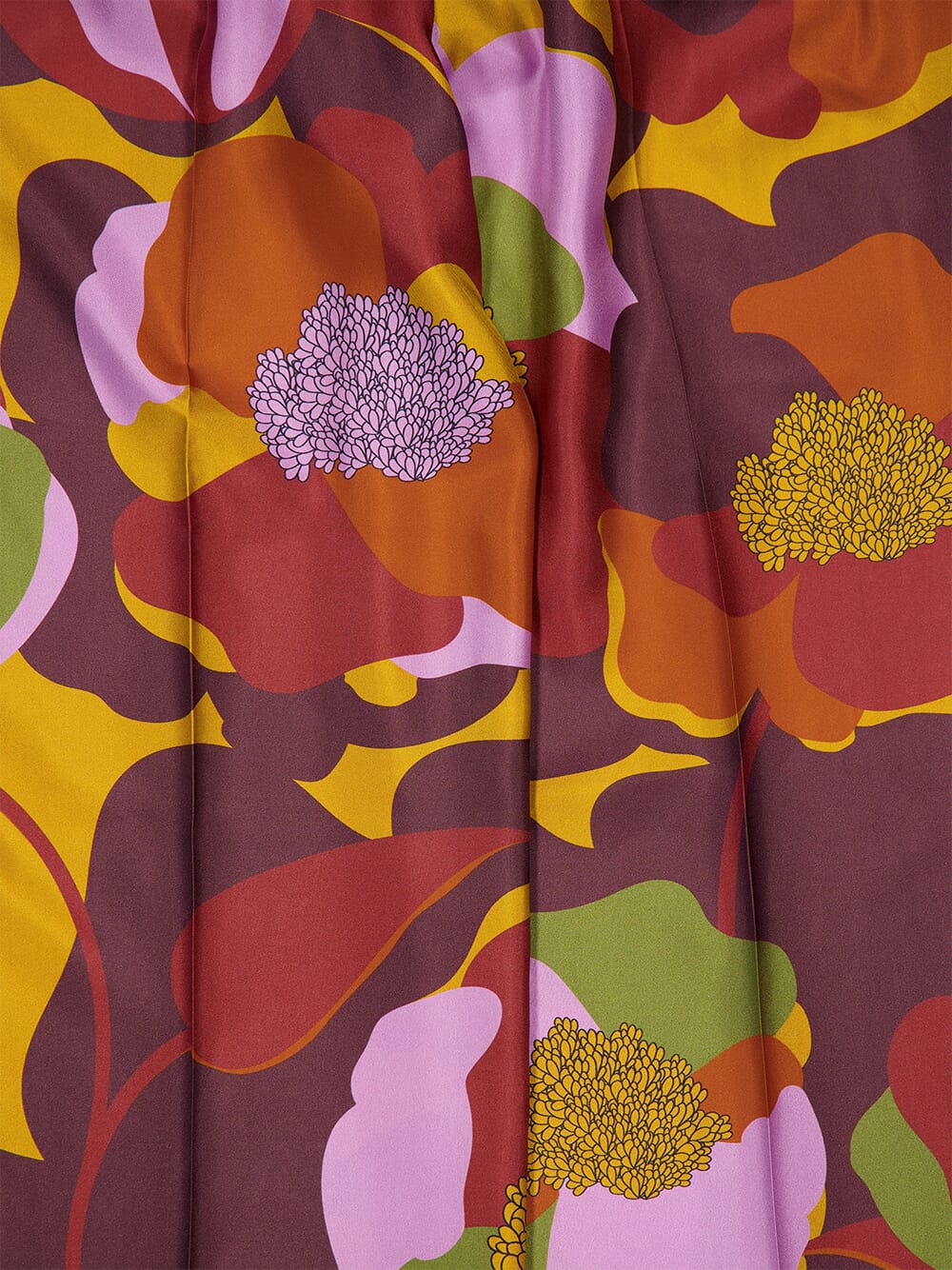 Sonia Floral Printed Silk Twill Pants - Image 9