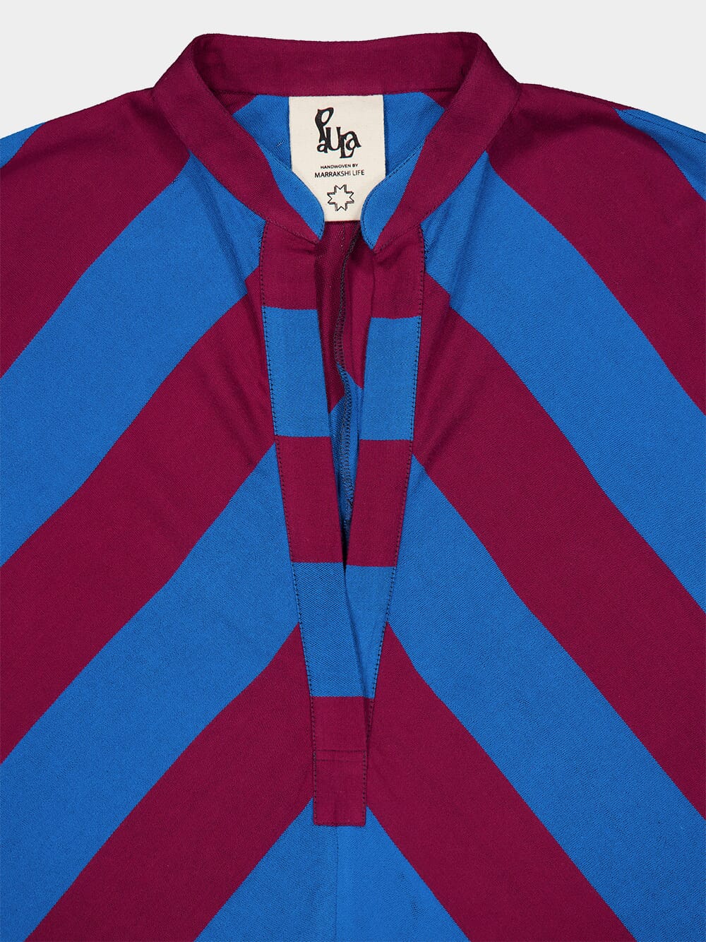 x Marrakshi Morion Blue Striped Kaftan - Image 4