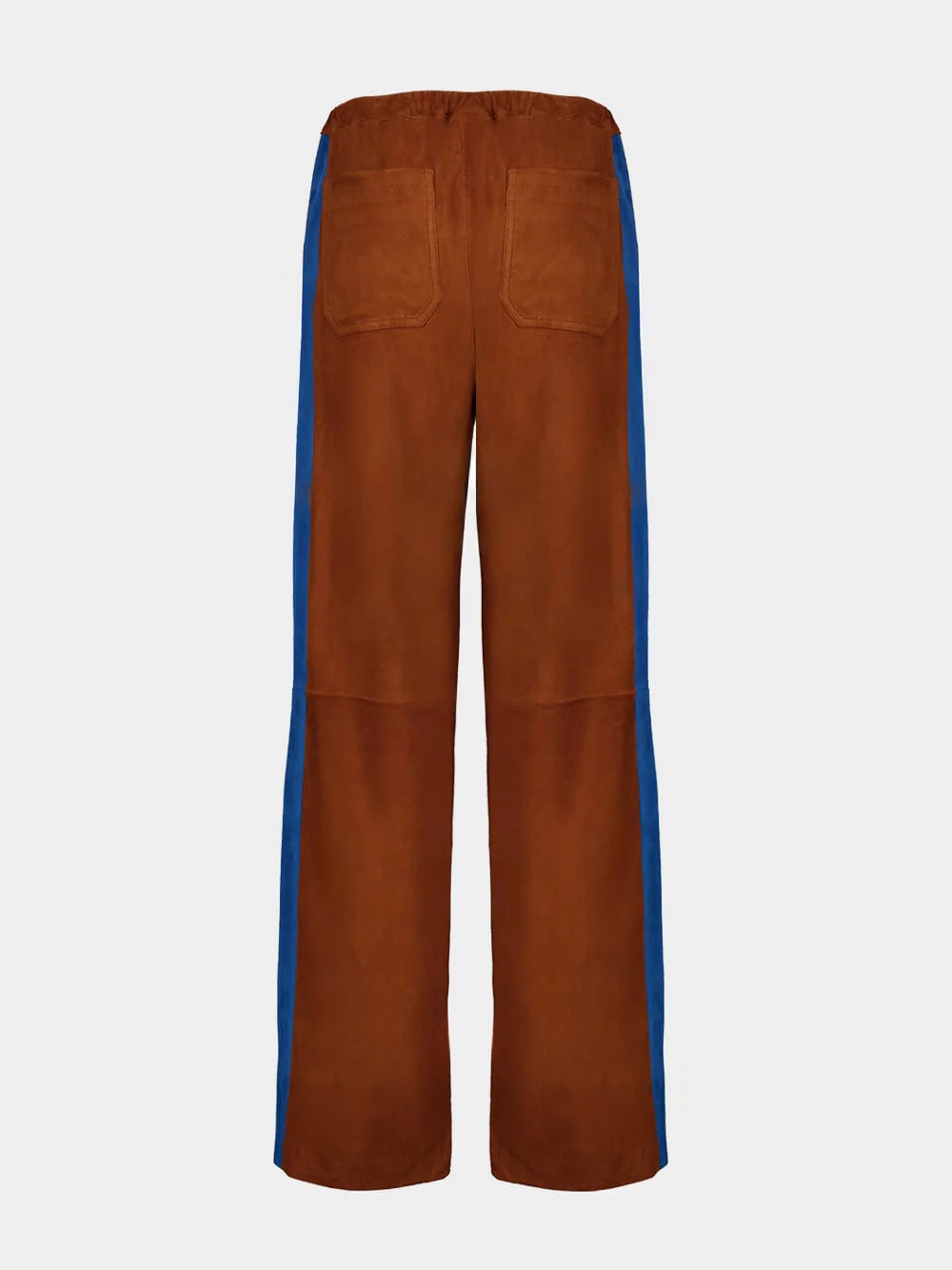 Dalila Caramel Café Suede Drawstring Pants - Image 3