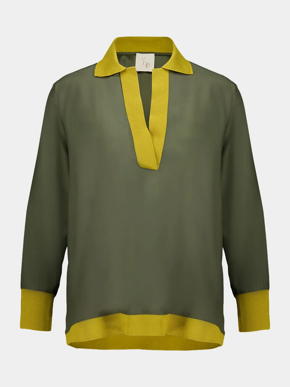 Diane Duffel Bag Silk V-Neck Long-Sleeve Top