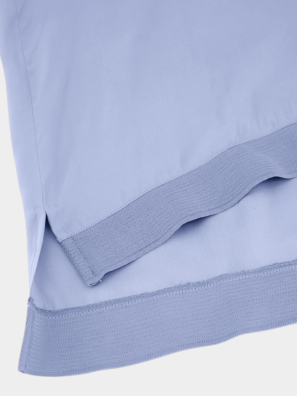Diane Blue Silk V-Neck Blouse - Image 4
