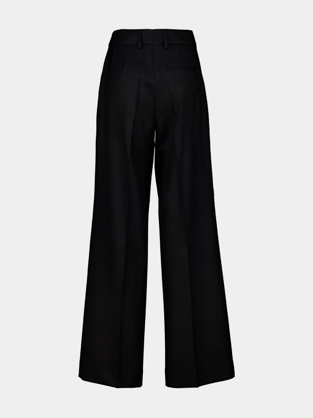 Dominique Black Wide-Leg Tailored Pants - Image 3