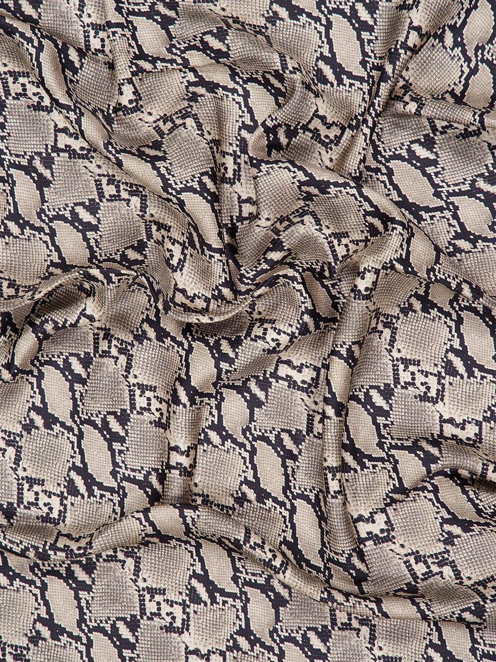 Edon Snakeskin Printed Silk Twill Scarf - Image 4