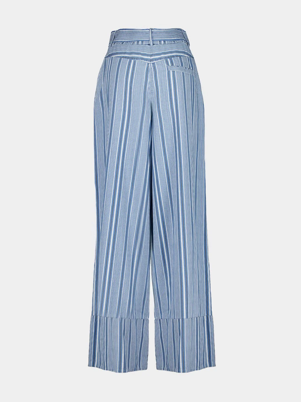 Elisa Denim Stripes Wide-Leg Pants - Image 4