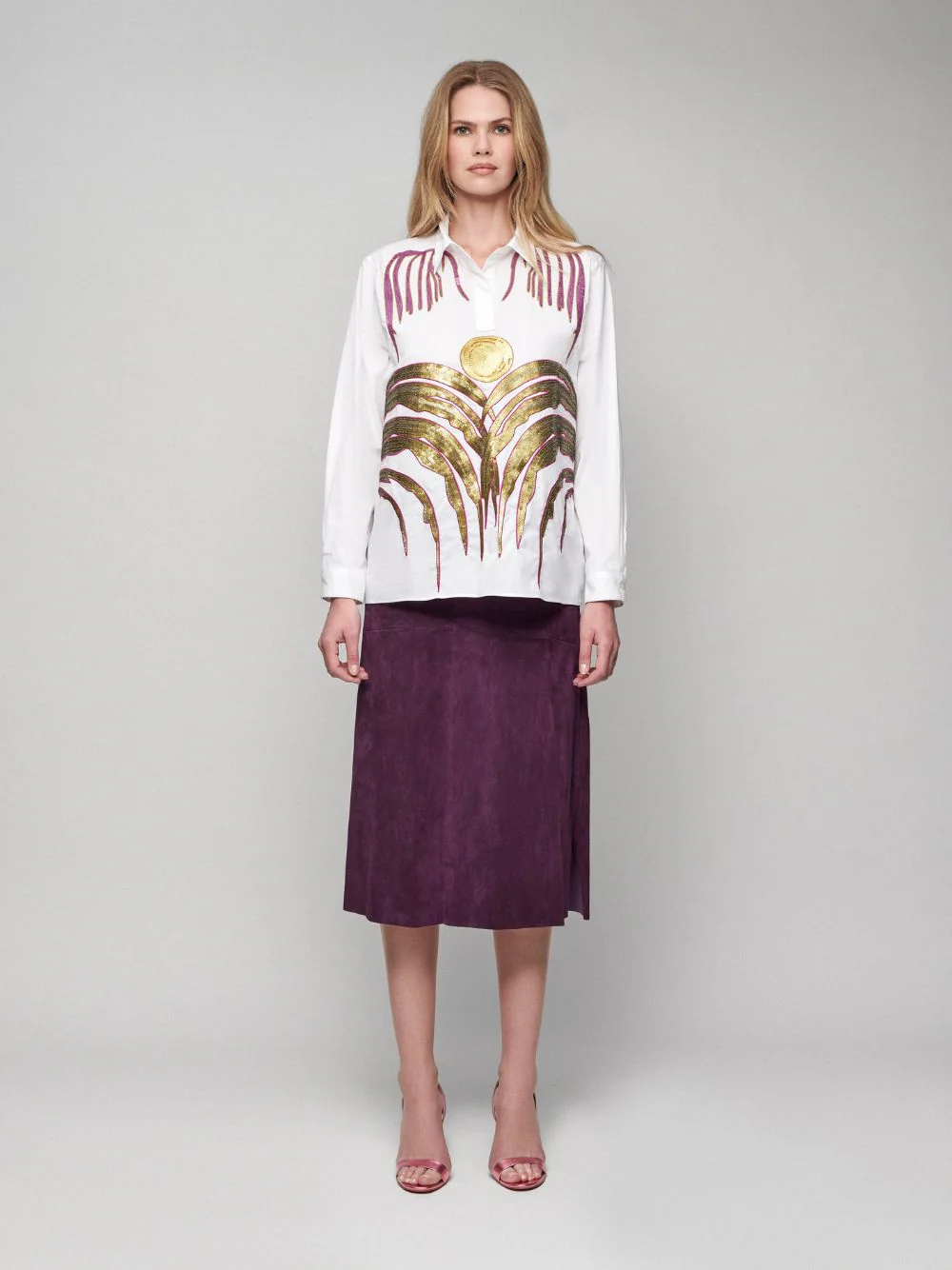 Atena Embroidered Poplin Shirt - Image 2
